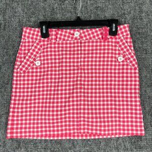 Nike Skort Girls XL Pink  Check Performance Golf Skirt Dri Fit Wicking Quick Dry